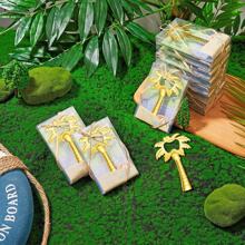 Złoty otwieracz do butelek w kształcie drzewa kokosowego w pudełku prezentowym, idealny na baby shower, wesela, wieczory panieńskie, imprezy, spotkania rodzinne, pamiątki, prezenty na Dzień Ojca, prezenty na Dzień Matki, prezenty dla siostry, prezenty dla najlepszej przyjaciółki, akcesoria na Walentynki - Złoto - Zobacz 4