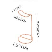 1 件不鏽鋼耳機架桌面耳機掛架收納展示架時尚鐵藝支架創意展示架耳機架（僅支架）,情人節禮物