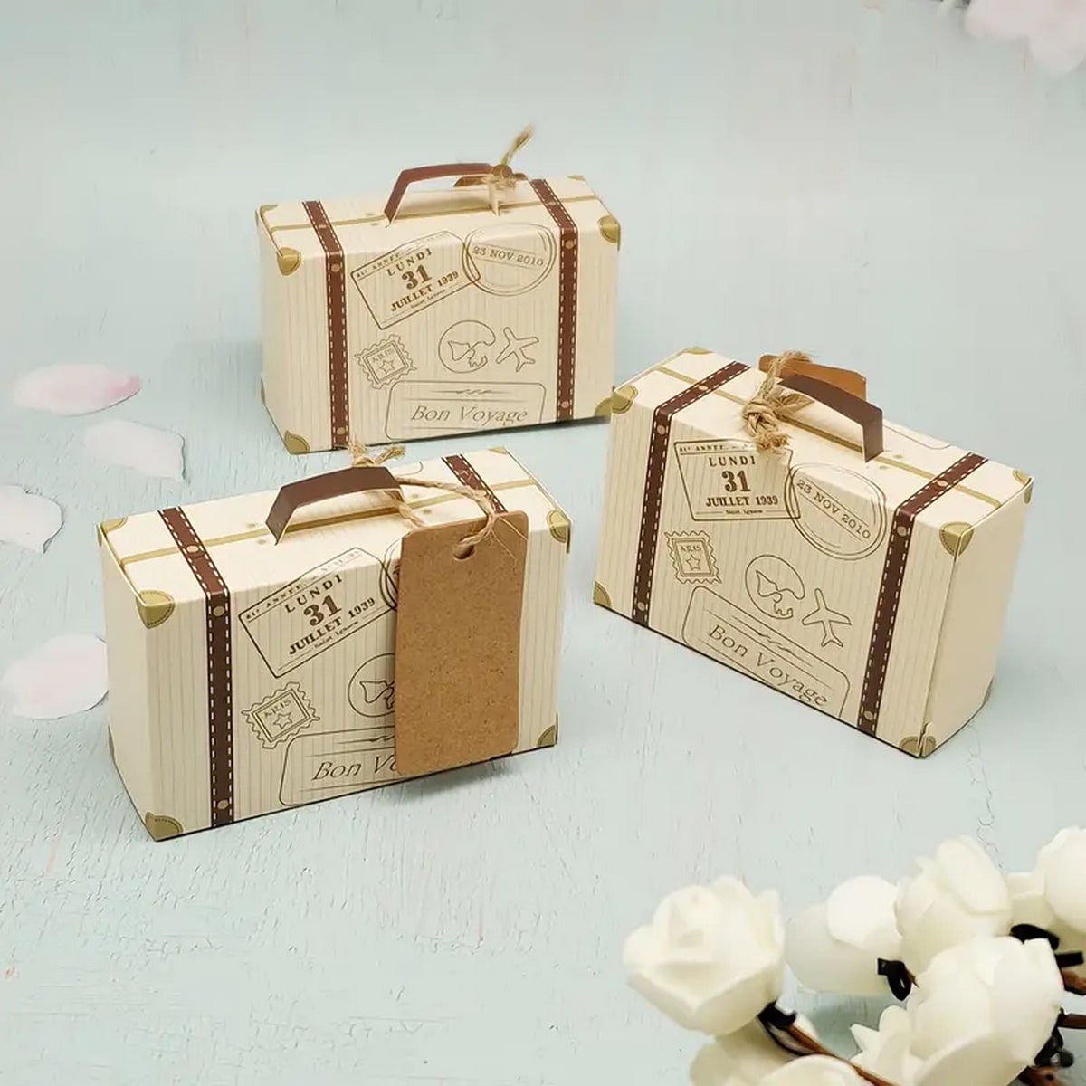 20 Pcs Mini Suitcase Gift Box Perfect For Holiday And Wedding Gifts SHEIN USA