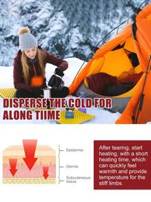 20/10/2入組一次性自發熱手、身體、腳部暖器,防寒貼自粘暖腹貼保暖貼 - 白色 - 查看 8