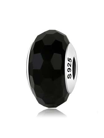 Minimalistyczny srebrny koralik DIY