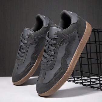 Zapatos Para Correr Para Hombres Zapatillas Deportivas Antideslizantes De Moda Zapatos Deportivos Casuales Para Entrenamiento Zapatos Para Caminar Al Aire Libre Zapatos Casuales Con Cordones Para Hombres Gris Oscuro