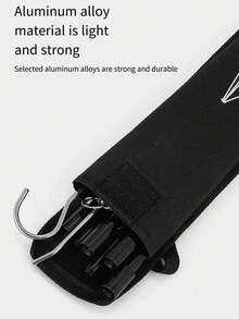 1入營地鋁合金三腳架,火為掛式支架,適用野餐烹飪 - 黑色 - 查看 8