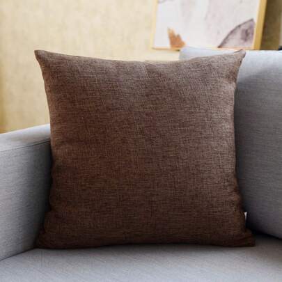 Față de pernă decorativă de culoare cafea (fără interior de pernă)