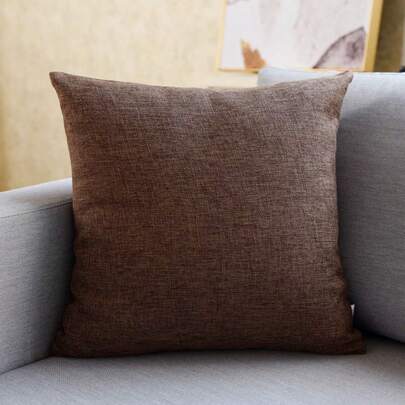 咖啡色家居裝飾枕套（不包含枕芯）