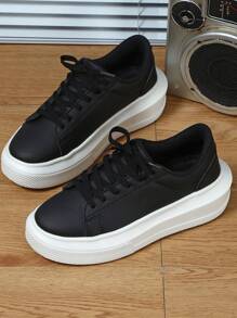 Comfortable Simple Fashionable Outdoor Walking Casual Shoes City Commute Fitness Tourism Flat Shoes Round Toe Low-Cut Color Block All-Match Gift For Men's Sports Shoes
