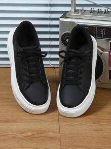 Comfortable Simple Fashionable Outdoor Walking Casual Shoes City Commute Fitness Tourism Flat Shoes Round Toe Low-Cut Color Block All-Match Gift For Men's Sports Shoes