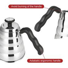 1 件云形不锈钢咖啡壶（带壶嘴） 回到学校 - 銀色 - 查看 5