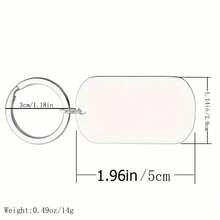 1pc Stainless Steel Keychain As Valentine'S Day Anniversary Gift Christmas Gift For Lovers - Silver - View 4