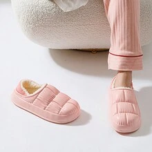 Unisex Waterproof & Soft Bread Shaped Fashion Slippers - Pink - View 3