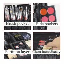 1 pieza Bolsa de maquillaje de tela Oxford con estampado de labios rojos y divisores extraíbles, organizador de maquillaje portátil para caja de almacenamiento de cosméticos multifuncional impermeable, bolsa con cremallera personalizada para el baño, bolsa de maquillaje, estuche de maquillaje, bolsa de aseo, cubos de embalaje, artículos esenciales para cruceros, artículos esenciales para dormitorios, regalos para damas de honor, regalos para mamá, regalos de cumpleaños, decoración del hogar, organizador de baño, sala de estar, dormitorio, organizador de joyas, organizador de maquillaje, estuche de maquillaje, bolsa de maquillaje, bolsa de cosméticos, gran capacidad, bolsa de maquillaje grande, regalos de Navidad, bolsa, viaje, regalos para mujeres, artículos esenciales de viaje, bolsa, embrague / bolso pequeño, organizador de maquillaje, soporte de brochas, mini bolsa, bolsa de gran capacidad, regalos para mujeres, regalos de Navidad, ideas de regalo para mujeres, bolsa de maquillaje, - Multicolor - Ver 6