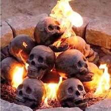 Skull Head Design Halloween/ Festival/ Barbecue Decoration For Atmosphere Creating & Haunted House Themed Decoration - Multicolor - View 3