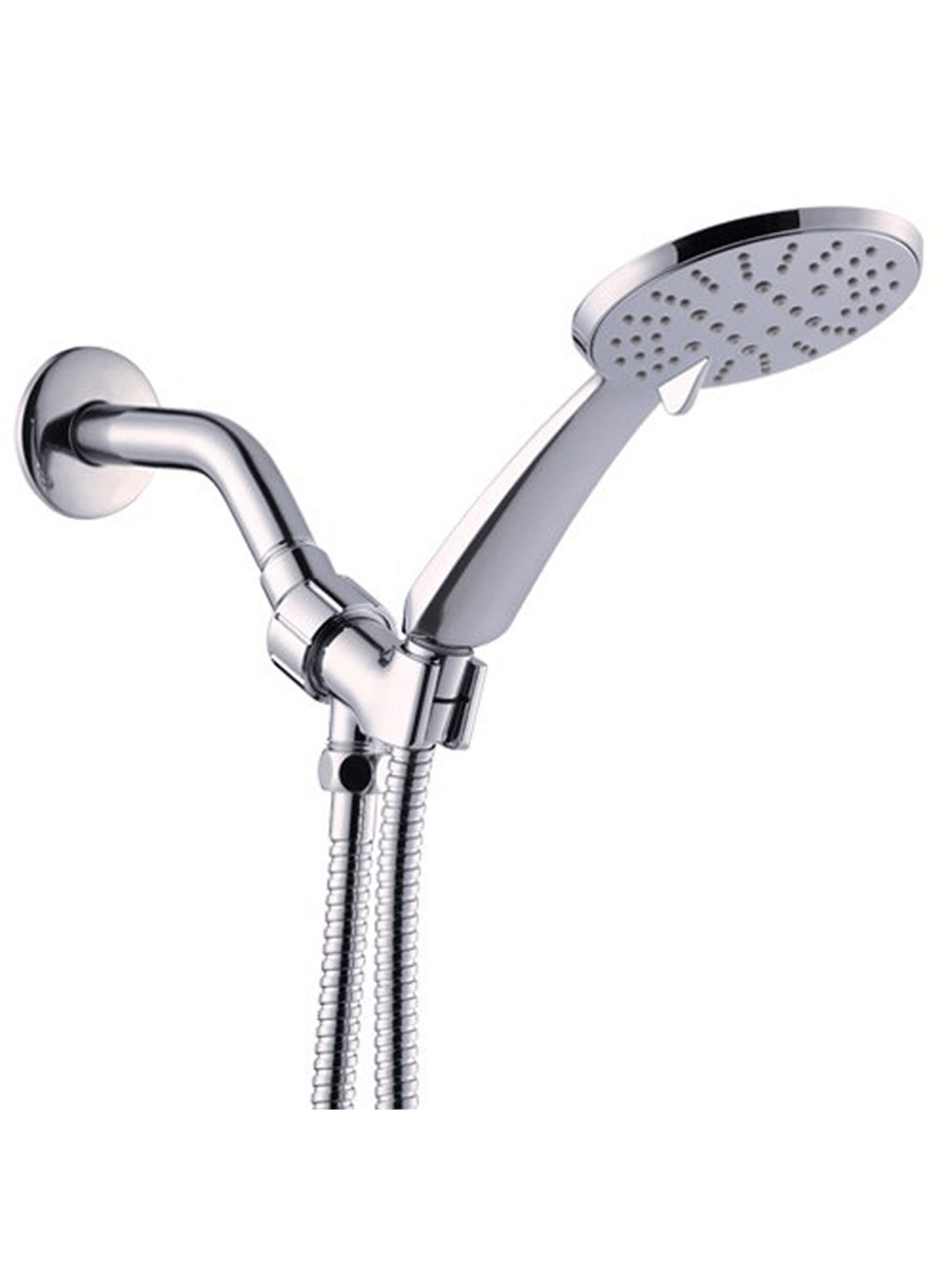 1 Set Of High Pressure Handheld Shower Heads With 59 Inch Stainless