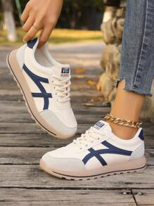 2025 Nouvelles Chaussures de sport pour femmes à la mode allemande, Baskets décontractées à semelle épaisse et plateforme, Lacets, Chaussures de sport polyvalentes blanches pour l'automne