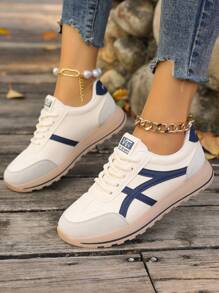 2025 Nouvelles Chaussures de sport pour femmes à la mode allemande, Baskets décontractées à semelle épaisse et plateforme, Lacets, Chaussures de sport polyvalentes blanches pour l'automne