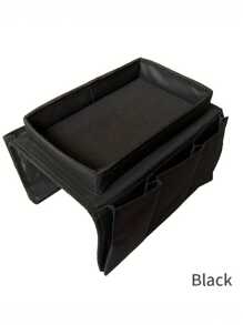 1個沙發扶手收納袋,簡易沙發組織袋設有杯架托盤,多功能收納掛袋,沙發扶手組織袋具有多個口袋和折疊式電視遙控器組織袋,坐椅收納袋,床頭儲物袋適用於躺椅、沙發、扶手椅、床頭和辦公室等多種場景。是父親節、母親節的好禮物 - 黑色 - 查看 7