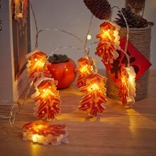 鞭炮燈串,春節led燈,usb供電,用於新年,元宵節,客廳裝飾 - 紅色 - 查看 6