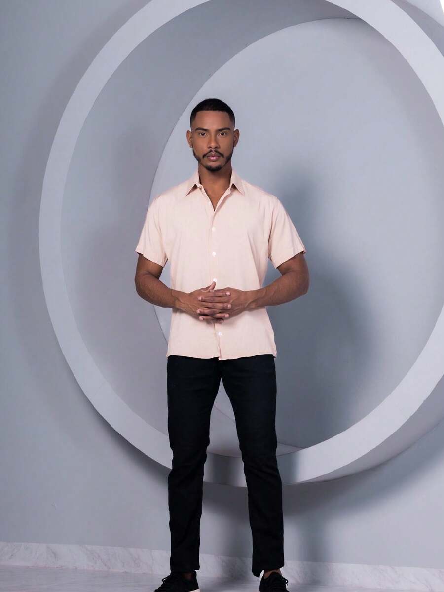 Men Shirts - Màu be - Xem 1