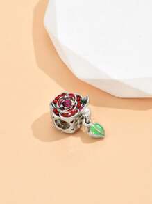 1 Pieza Cuenta Diy Minimalista Con Forma De Rosa Para Hacer Pulseras, Colgantes, Ornamentos Y Collares