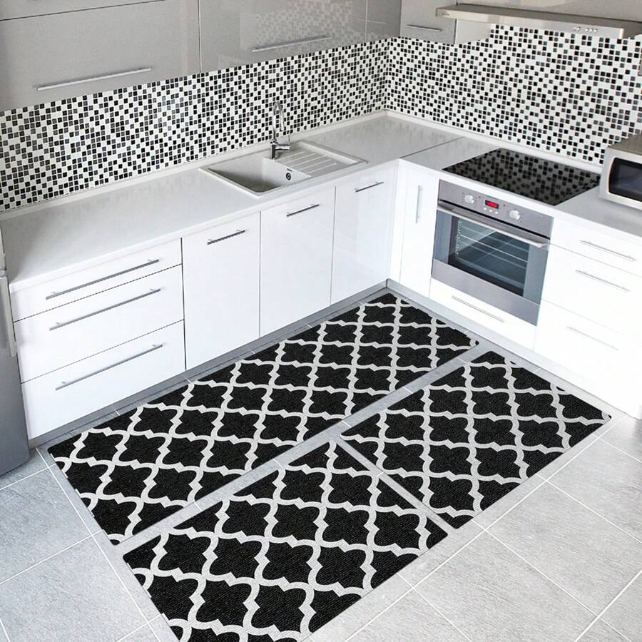 Kitchen Rugs - อาราบิกสีดำ - ดู 1