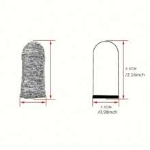 10 Uds. Dedales Resistentes A Cortes, Protección Laboral Para Cocina, Trabajo, Escultura, Protector De Dedos Antideslizante Y Reutilizable - Gris - Ver 10