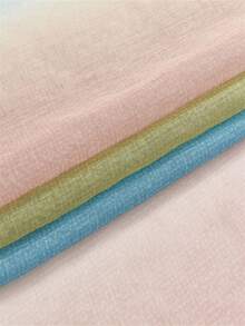 2 件彩虹渐变透明窗帘，外观定制，适用于客厅、卧室装饰。这些窗帘垂感柔和优雅，色彩丰富，可满足不同品味和装饰风格。添加大胆色彩或舒缓中性色调，增强室内空间的美感。 - 粉蓝纱 - 查看 5