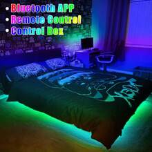 Led Strip Lights BT Smart App Control Music Sync Color Changing RGB Led Light Strip With 44 Key Remote,Led Lights For Bedroom Room Home Decor Party Festival(5050-5v ) - Multicolor - View 8