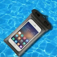 1入組pvc防水手機套,透明氣膜可實現潛水和游泳期間觸控屏幕 - 藍色 - 查看 5