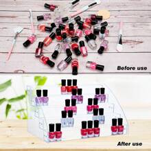 1 Pieza Expositor Y Organizador De Esmaltes De Uñas Acrílicos, Estuche De Joyería Y Maquillaje - 5 capas de negro - Ver 4