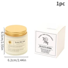 1 件 100 克/3.52 盎司白色玻璃杯檀香玫瑰香氛蠟燭,浪漫香氛蠟燭婚禮禮品家居裝飾,生日禮物香氛蠟燭可減輕壓力和疲勞 - 玫瑰檀香 - 查看 2