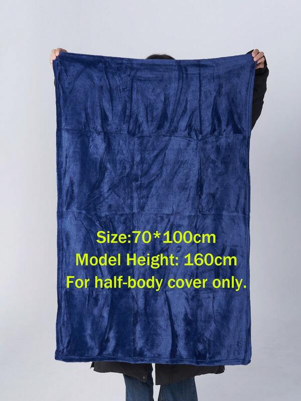 1pc Blue Throw Blanket for Couch,Soft Fuzzy Fluffy Blanket for Bed and