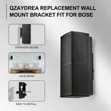 型號716402-0010,1對黑色內嵌式壁掛支架,適用於wb-50 Wb 50系列ii Slideconnect - 黑色 - 查看 3