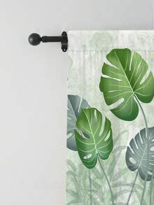 2入組葉子印花窗簾,無孔窗簾,適用於臥室辦公室廚房客廳書房家居裝飾 - 彩色 - 查看 6