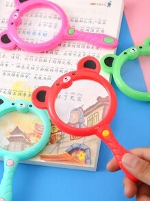 1入組隨機顏色的卡通造型兒童手持放大鏡,高清,便攜,防摔,適用於幼稚園、科學、探索、禮物 - 彩色 - 查看 7