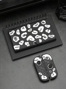 1 件黑色牛奶斑点图案 Tpu 保护壳，兼容 Switch Oled - 彩色 - 查看 2