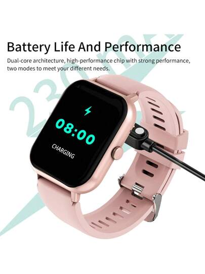 Slimme Horloge Boy Girl 1.83inch HD Touch Screen Sleep Monitor/100+ Sports Mode/Smart Voice Assistant/Wirelss Call/Fitness Waterproof Bracelet roid Ios view 5