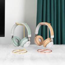 1 件不鏽鋼耳機架桌面耳機掛架收納展示架時尚鐵藝支架創意展示架耳機架（僅支架）,情人節禮物