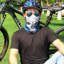 Sun Protective Anti UV Breathable Bike Scarf Hiking Sport Headwear Men Women Bandanas Motorcycle Magic Scarf Outdoor Cycling Headbands - Green - View 8