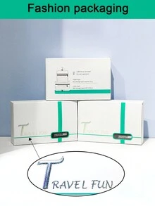 1個掛式化妝包,採用雙拉鍊和雙層隔層設計,適用於出差和戶外旅行以整理化妝品毛巾,大容量便攜式化妝包,適用於學生宿舍浴室的必備品,帶有精美包裝盒的禮物,適合男女生,返校大學宿舍必備,聖誕節禮物 - 紫色 - 查看 5