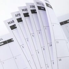 1 Miếng 2024-2025 Hàng tháng Người dự định Đen Và Trắng Không thấm nước Che phủ 24 Tháng Văn phòng Người dự định Thời gian Sự quản lý Cá nhân Chương trình nghị sự Đến Sắp xếp 27 tờ - Đen và trắng - Xem 6