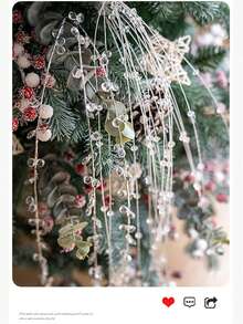 1PC Christmas Decorations, Christmas Tree Decorations, New 2023 Simulation Tree Branch Decorations, Scene Layout - D - View 6