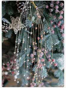 1PC Christmas Decorations, Christmas Tree Decorations, New 2023 Simulation Tree Branch Decorations, Scene Layout - D - View 8