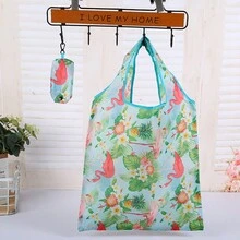 1pc Foldable Shopping Bag, Portable - Multicolor - View 5