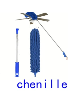 4/5 件/套，超细纤维鸡毛掸子，可弯曲头除尘刷，可重复使用可洗除尘刷，带额外延长杆，蜘蛛网掸子，用于清洁吊扇、高天花板、百叶窗、家具和汽车、清洁用品、清洁工具、厨房、浴室、家庭、家居用品 - 藍色 - 查看 7