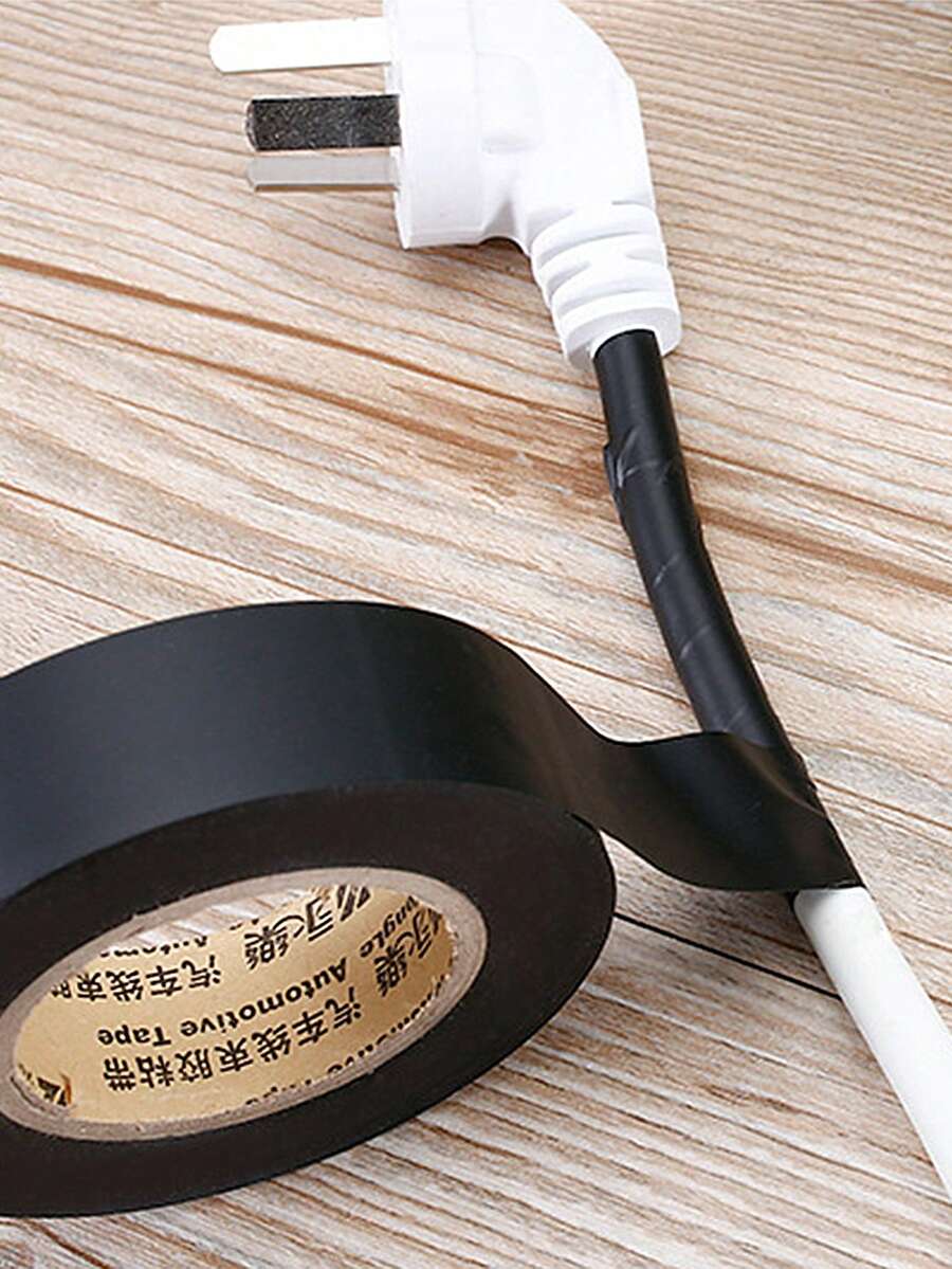Insulation Tape Pvc Electrical Flame Retardant Adhesive Tape Waterproof Insulated Black Electrical Tape For Wires - Black - View 1