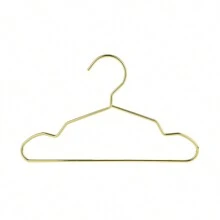 A Set Of Ten Pet Cat And Dog Hangers Pet-Specific Plated Metal Hangers Gold, Medium And Small Optional. - Gold - View 2