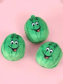 Pet Products Watermelon Shaped Plush Toy With Grinding Teeth Function, Voice Training, Suitable For Dogs - Green - View 4
