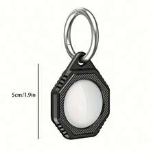 1pc Suitable For Airtag Protective Box Anti-Lost Device Black-Hook - Black - View 5