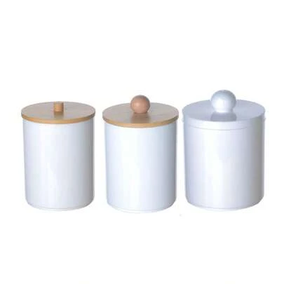 亚克力透明清洁棉签收纳盒，适用于收纳球类、清洁棉签、棉垫和牙签——轻松整理您的浴室和梳妆台，是节日庆典和生日礼物的理想之选。