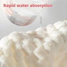 2pcs Hair Towel Wearable Bath Towel Set With Pocket Strap, Solid Color Shower Skirt,Thickened Soft Absorbent Cute Women's Towel Wrap Bathrobe,Shower Skirt For Vacation Home, Quick Dry Durable Machine Washable Bathrobe - Pink - View 8